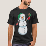 Snowman Christmas Lollipop T-Shirt<br><div class="desc">Dieses Design ist das perfekte Geschenk für einen Geburtstag,  Weihnachten und andere Feiern. Es ist für Frauen,  Männer und Kinder geeignet.</div>