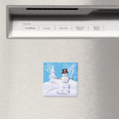 Snowman Christmas Magnet (In Situ (Geschirrspüler))
