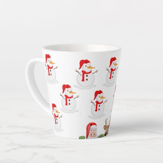 Snowman Christmas Milchtasse (Linke Ecke)