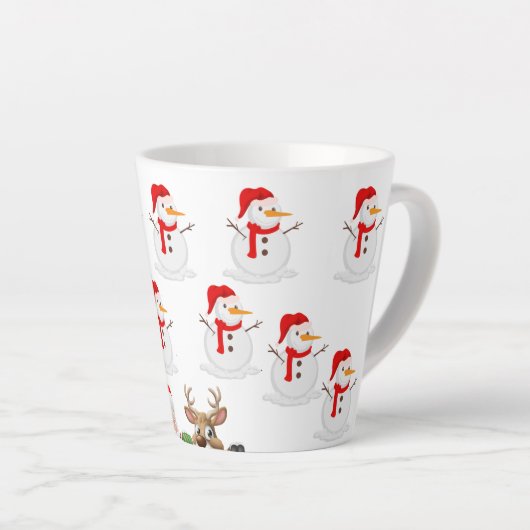 Snowman Christmas Milchtasse (Rechte Ecke)