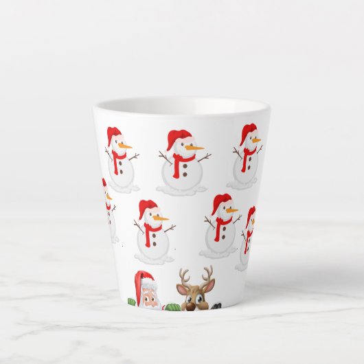 Snowman Christmas Milchtasse (Vorderseite)
