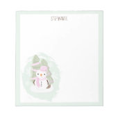 Snowman Christmas Notizblock (Vorderseite)