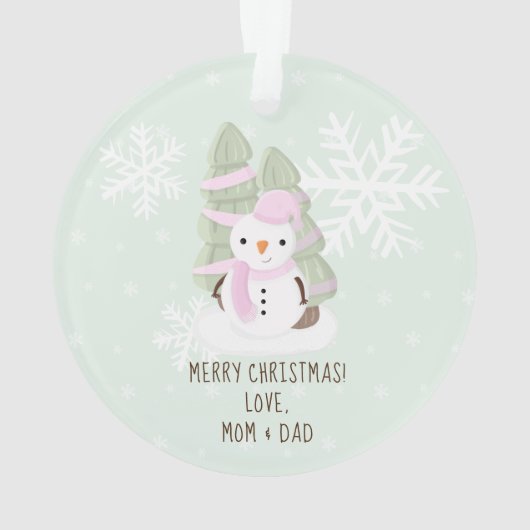 Snowman Christmas Ornament (Rückseite)