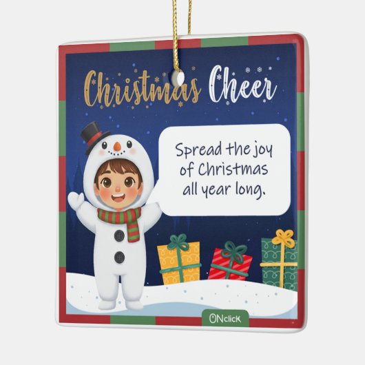 Snowman Christmas Ornament (Links)