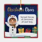 Snowman Christmas Ornament (Rückseite)