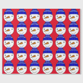 SNOWMAN CHRISTMAS Packpapier (Flach)