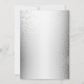 Snowman Christmas Party Elegante Winterferien Einladung (Rückseite)