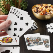 Snowman Christmas Playing Cards Spielkarten (In Situ)