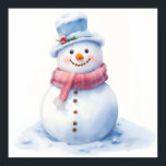 Snowman Christmas Poster<br><div class="desc">Weihnachtsposter</div>