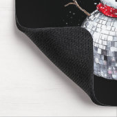 Snowman Christmas Retro Weihnachtsmannmütze Disco Mousepad (Ecke)