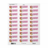 Snowman Christmas Return Address Label (Vorne)