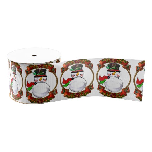Snowman Christmas Ripsband (Spule)