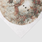 Snowman Christmas Rounds Seidenpapier (Ausschnitt)