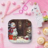 Snowman Christmas Scene Paper Teller (Party)