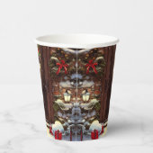 Snowman Christmas Scene Pappbecher (Rechts)