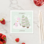 Snowman Christmas Serviette (Beispiel)