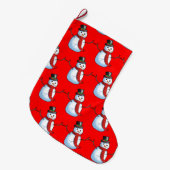 Snowman Christmas Socken (Vorderansicht (hängend))