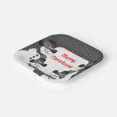 Snowman Christmas Square Pappteller (Gewinkelt)