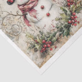 Snowman Christmas Squares Seidenpapier (Ausschnitt)