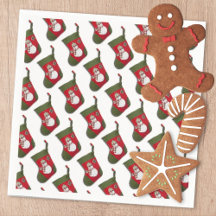 Snowman Christmas Stocking Tiled Pattern