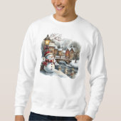 Snowman Christmas Sweatshirt (Vorderseite)