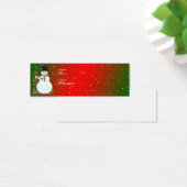 Snowman Christmas Tag Card (Schreibtisch)