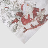 Snowman Christmas Tissue Snow Globe holly sled Seidenpapier (Ausschnitt)