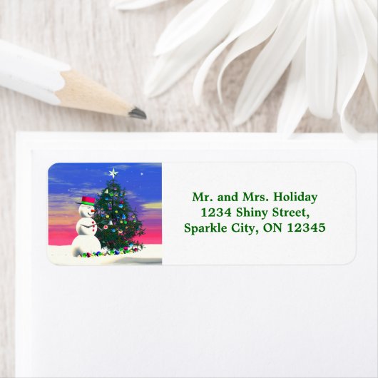 Snowman Christmas Tree (Insitu)