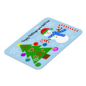 Snowman & Christmas Tree #2 Magnet (Linke Seite)