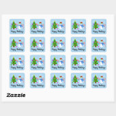 Snowman & Christmas Tree #2 Stickers (Blatt)