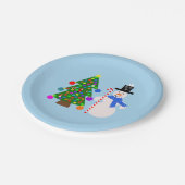 Snowman & Christmas Tree #3 Paper Tellers Pappteller (Schrägansicht)