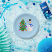 Snowman & Christmas Tree #4 Paper Tellers Pappteller (Party)