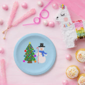 Snowman & Christmas Tree #4 Paper Tellers Pappteller (Party)
