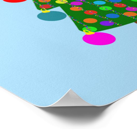 Snowman & Christmas Tree #4 Poster (Ecke)