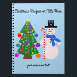 Snowman & Christmas Tree #4 Spiral Notebook Notizblock<br><div class="desc">Snowman & Christmas Tree #4</div>