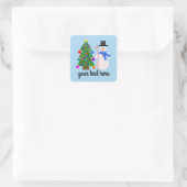 Snowman & Christmas Tree #4 Stickers (Tasche)