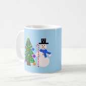 Snowman & Christmas Tree #4 Tasse (Vorderseite Links)