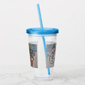 Snowman & Christmas Tree Acryltrinkbecher (Links)