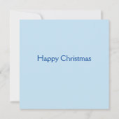 Snowman & Christmas Tree Flat Christmas Card (Rückseite)