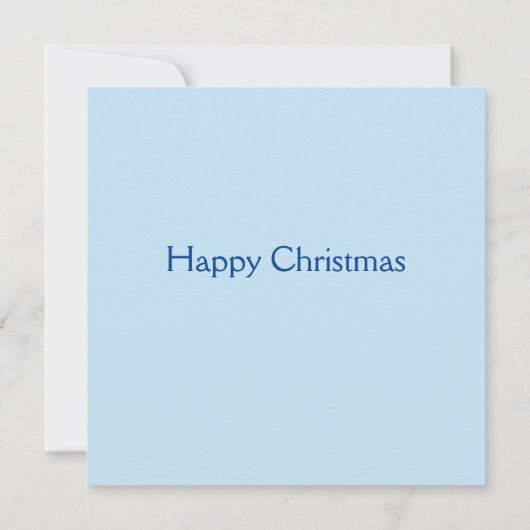 Snowman & Christmas Tree Flat Christmas Card (Rückseite)