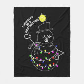 Snowman Christmas Tree Fleecedecke (Vorderseite)