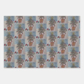 Snowman & Christmas Tree Geschenkpapier Set (Vorderseite 2)