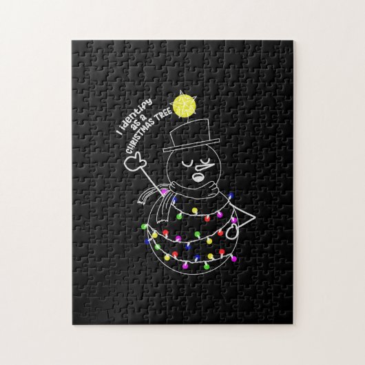 Snowman Christmas Tree Puzzle (Vertikal)