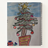 Snowman & Christmas Tree Spiral Notebook Notizblock (Rückseite)