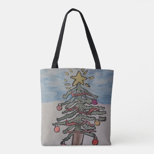Snowman & Christmas Tree Tasche (Rückseite)
