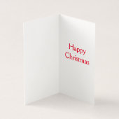 Snowman & Christmas Tree Weihnachtskarte (Innenseite)