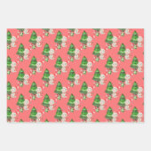 Snowman Christmas Trees Presents Geschenkpapier Set (Vorderseite 3)