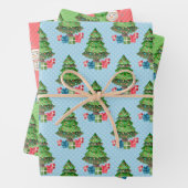 Snowman Christmas Trees Presents Geschenkpapier Set (Beispiel)