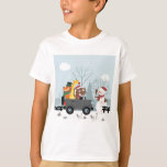 Snowman Christmas Truck T-Shirt<br><div class="desc">Brand neue Designs in meinem Laden für Weihnachten 2022. Niedliche Designs,  die die Saison auf Jungen und Mädchen T - Shirt darstellen.</div>