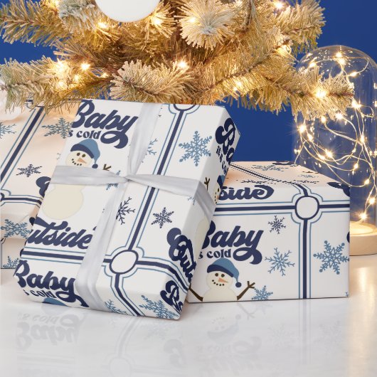 Snowman Christmas Wrapping Paper Geschenkpapier (Feiertage)